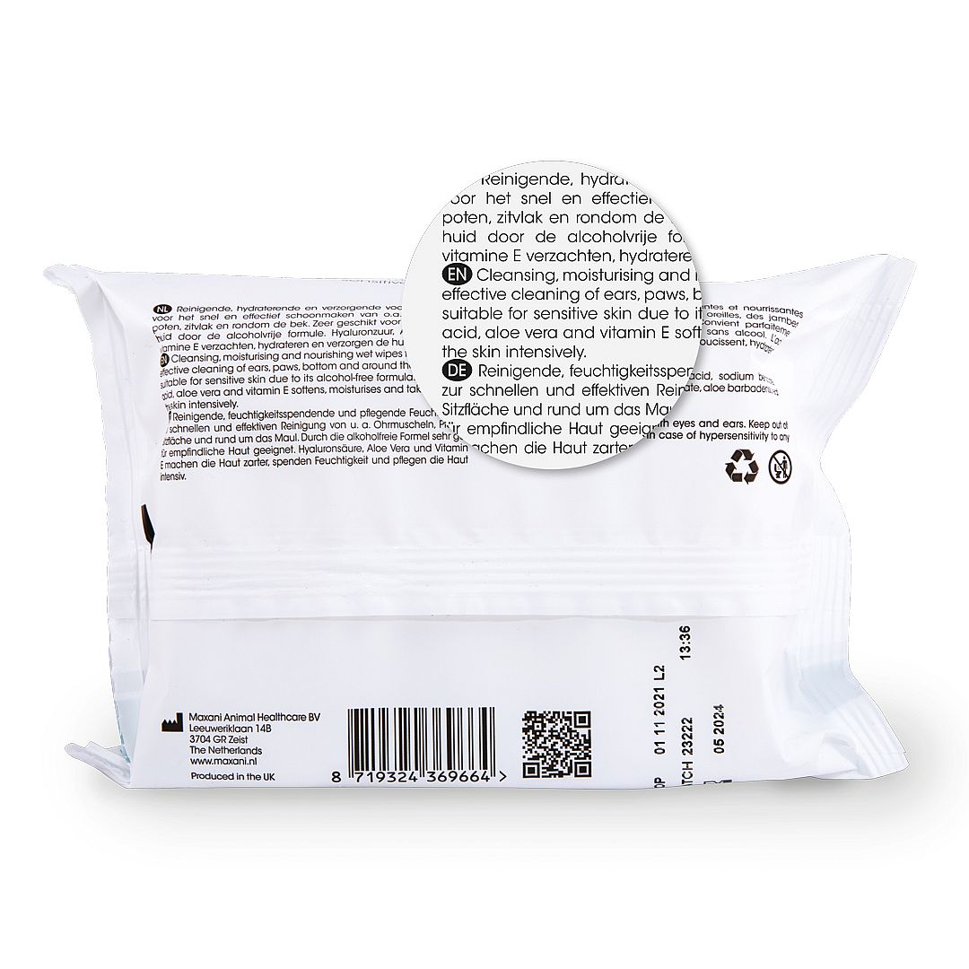 Maxani Regular Wipes Hond Kat 40 stuks | 12739
