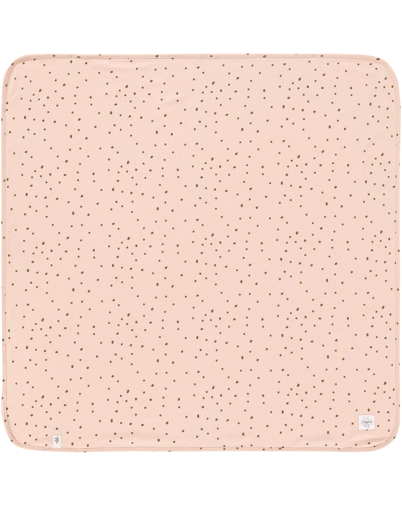 Babydecke DOTS (80x80) in powder pink
