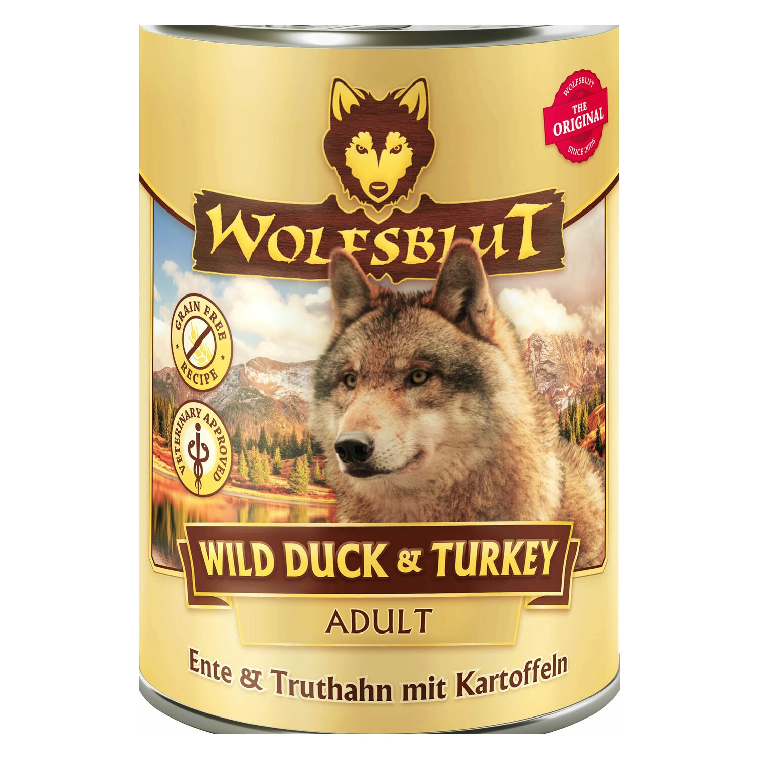 WOLFSBLUT Nassfutter Adult Wild Duck & Turkey - Ente/Truthan