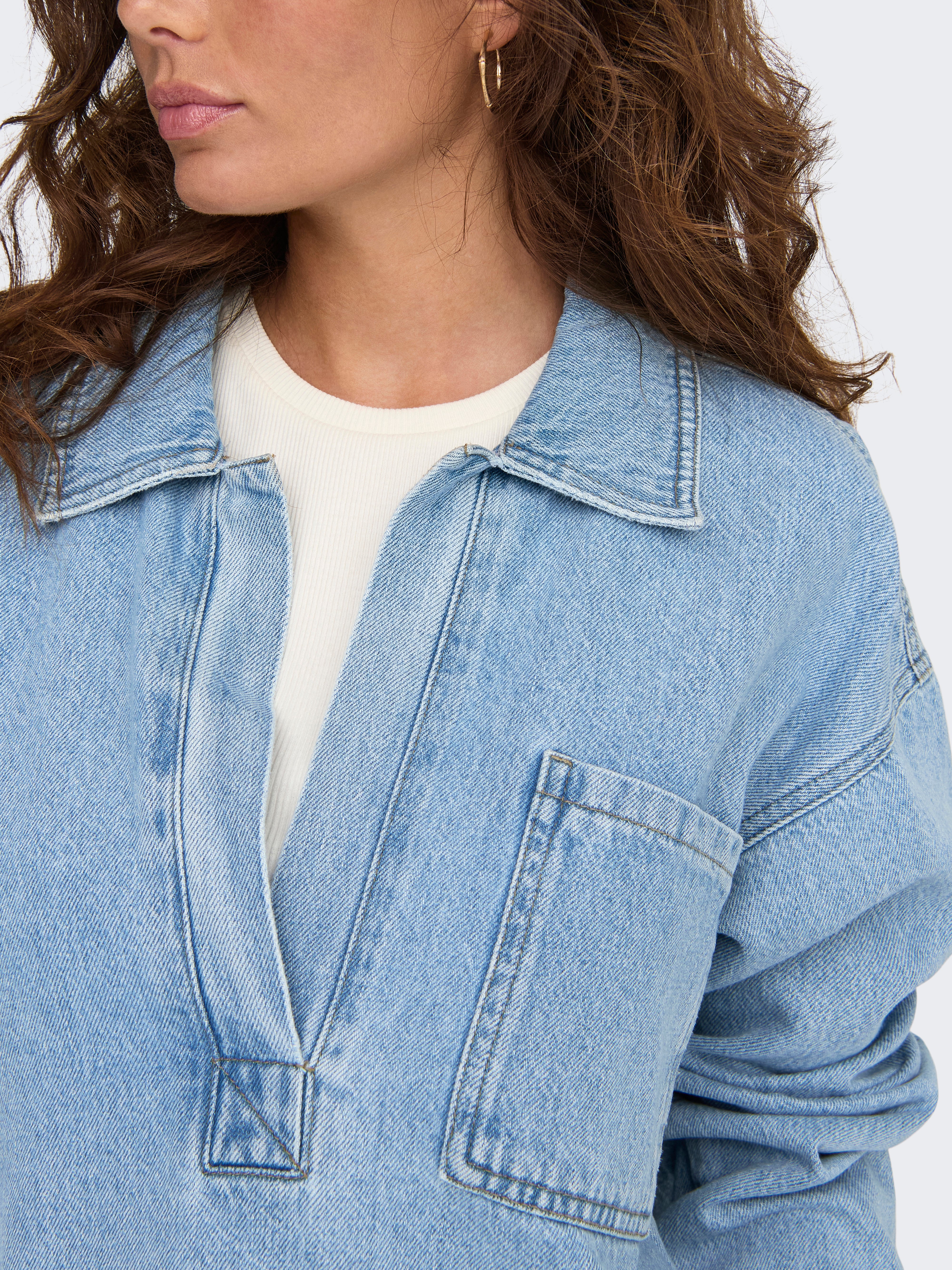 ONLBIRDIE Jeanshemd Light Blue Denim