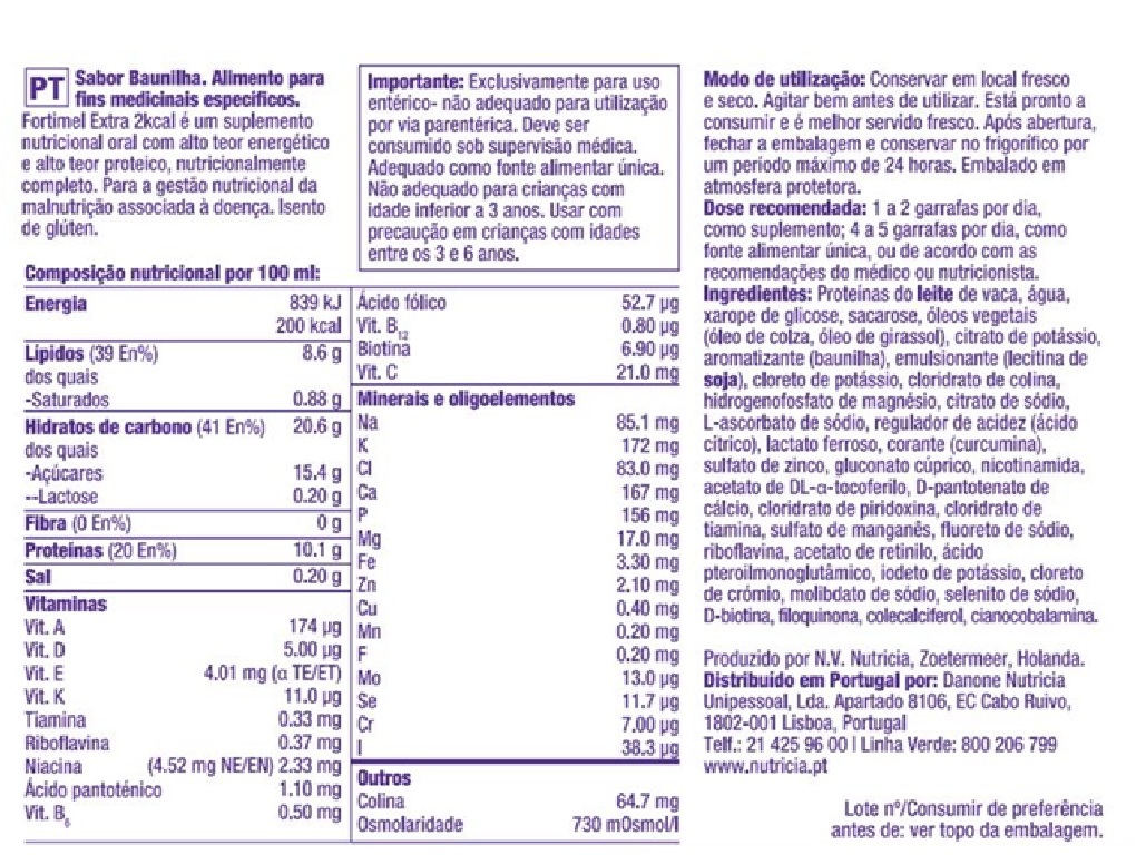 SUPLEMENTO FORTIMEL COMPACT PROTEIN 2X125ML