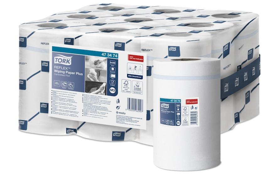 Putztuchrolle Mini Reflex 9 StückPraktische Rolle mit 2-lagigen Reinigungstüchern aus Papier
