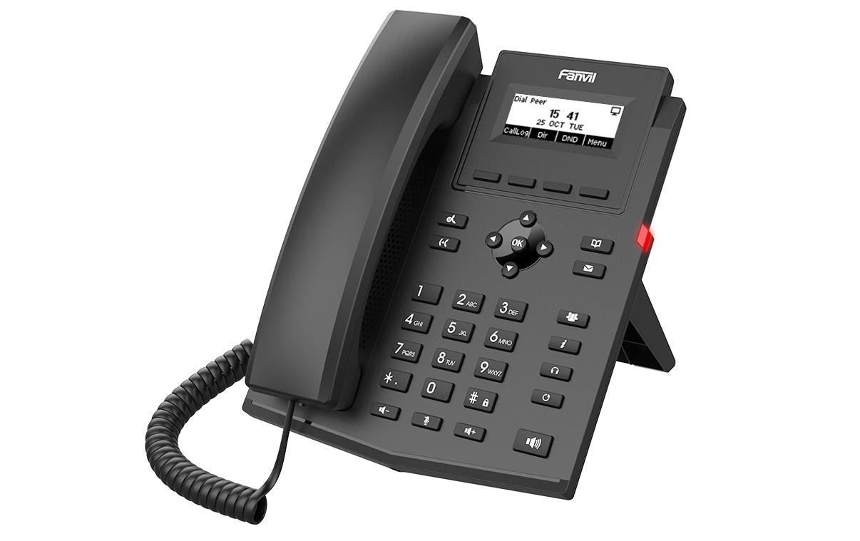 Tischtelefon X301P SchwarzX301P IP-Telefon der Einstiegsklasse
