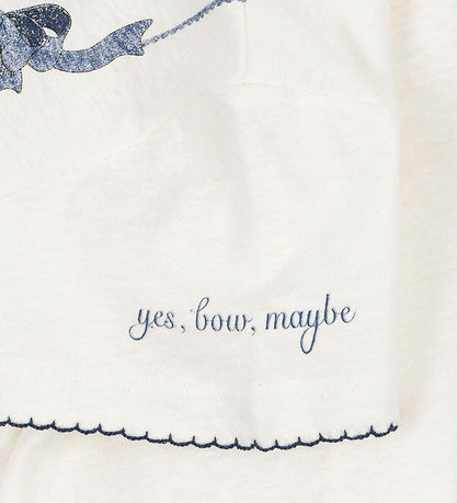 Konges Sløjd T-Shirt - Era - Off White/Bow Kragen