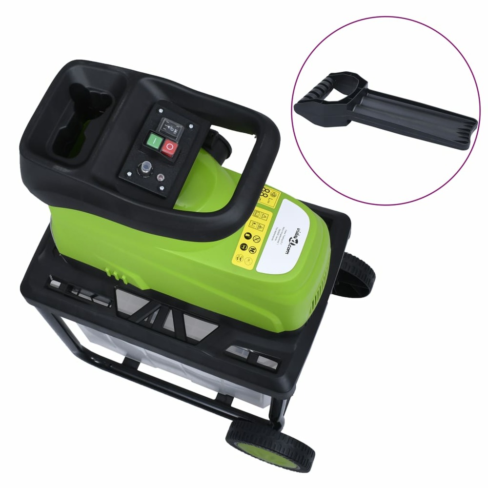 Broyeur électrique de jardin avec sac de collecte 2800 w