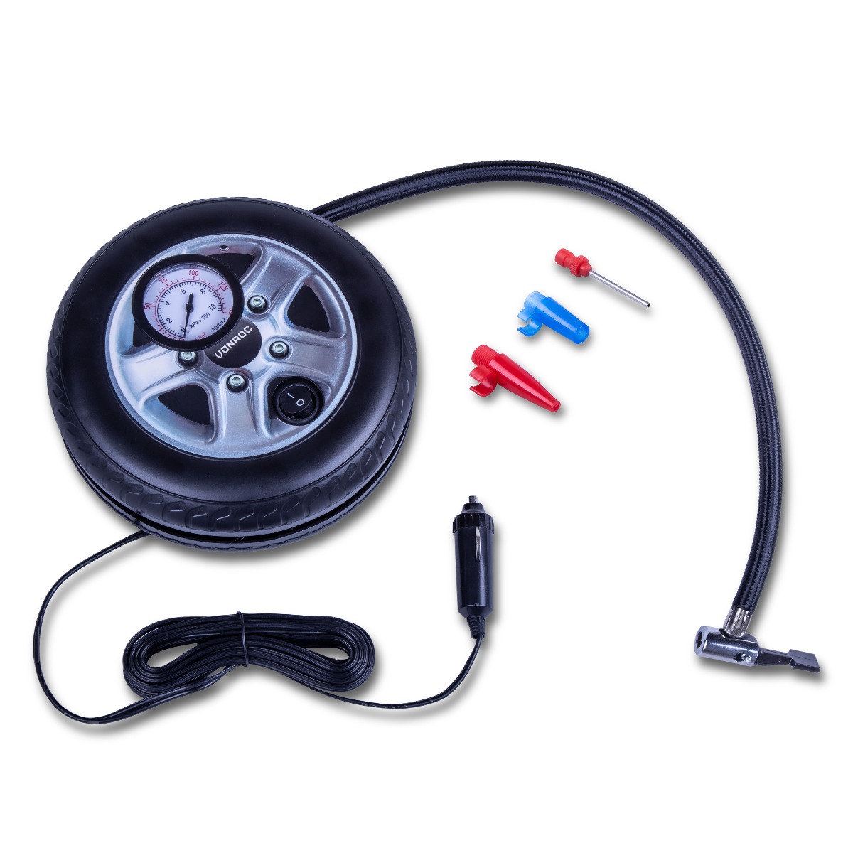 VONROC 12 Volt Mini compressor met manometer