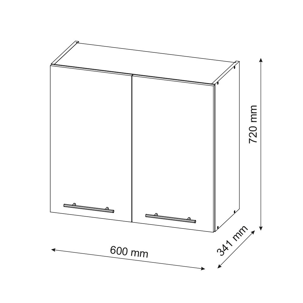 Vicco Hängeschrank Küchenschrank Küchenmöbel Fame-Line Weiß Grün-Gold Landhaus 60 cm Küche Einbauküche Hängeschrank Drehtür Einlegeboden Küchenzeile