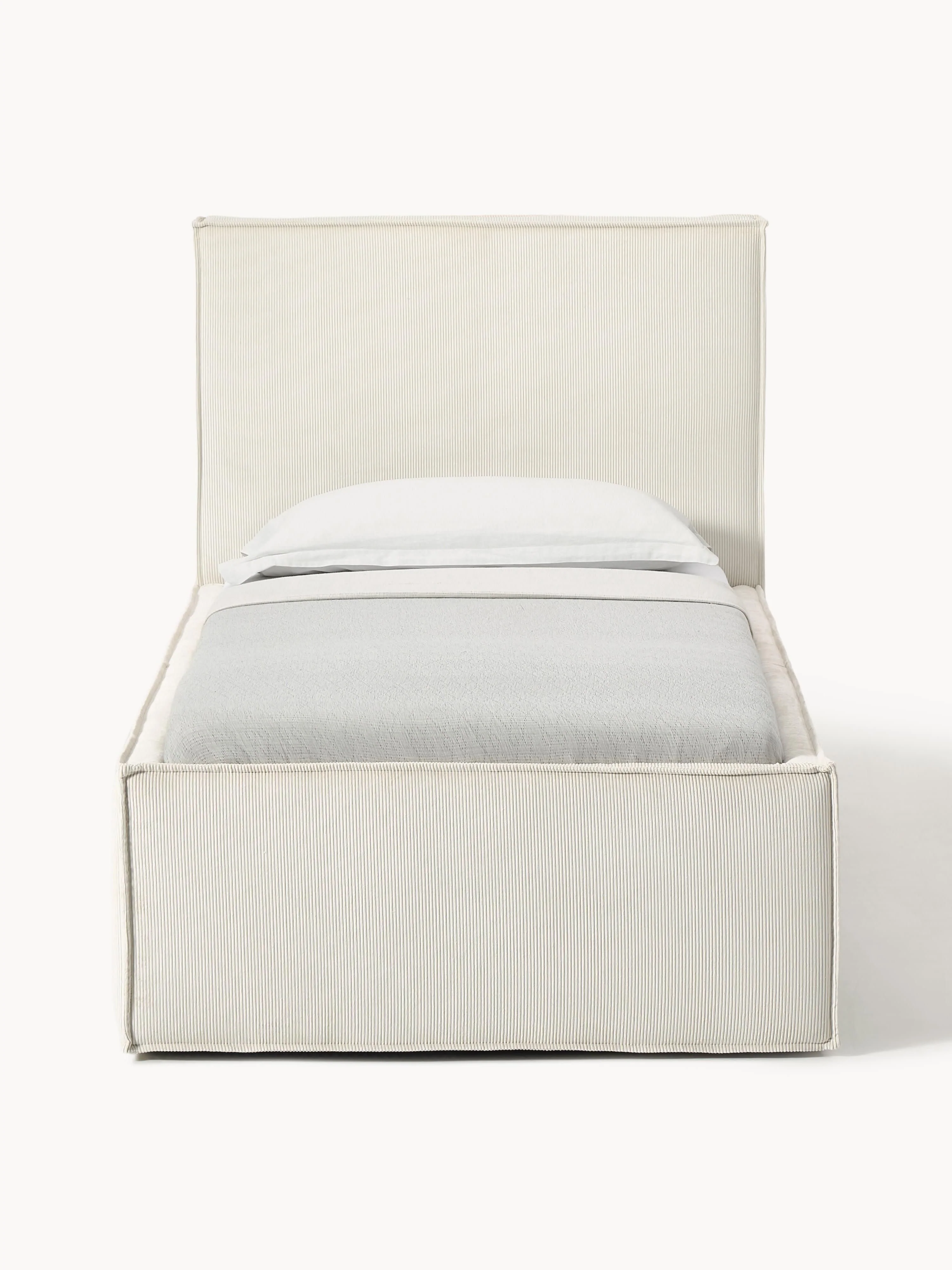 Corduroy eenpersoonsbed Dream met opbergruimte