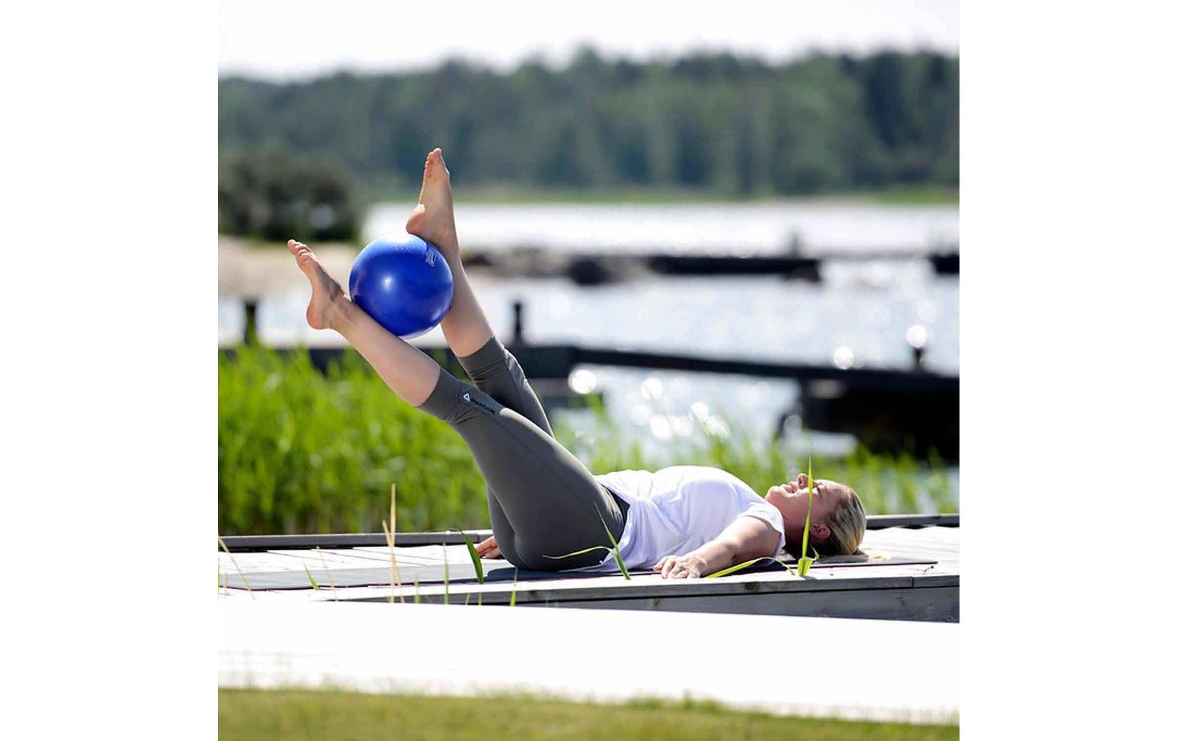 Pilates Soft Ball Ø 22 cm BlauTrainingsball Pilates