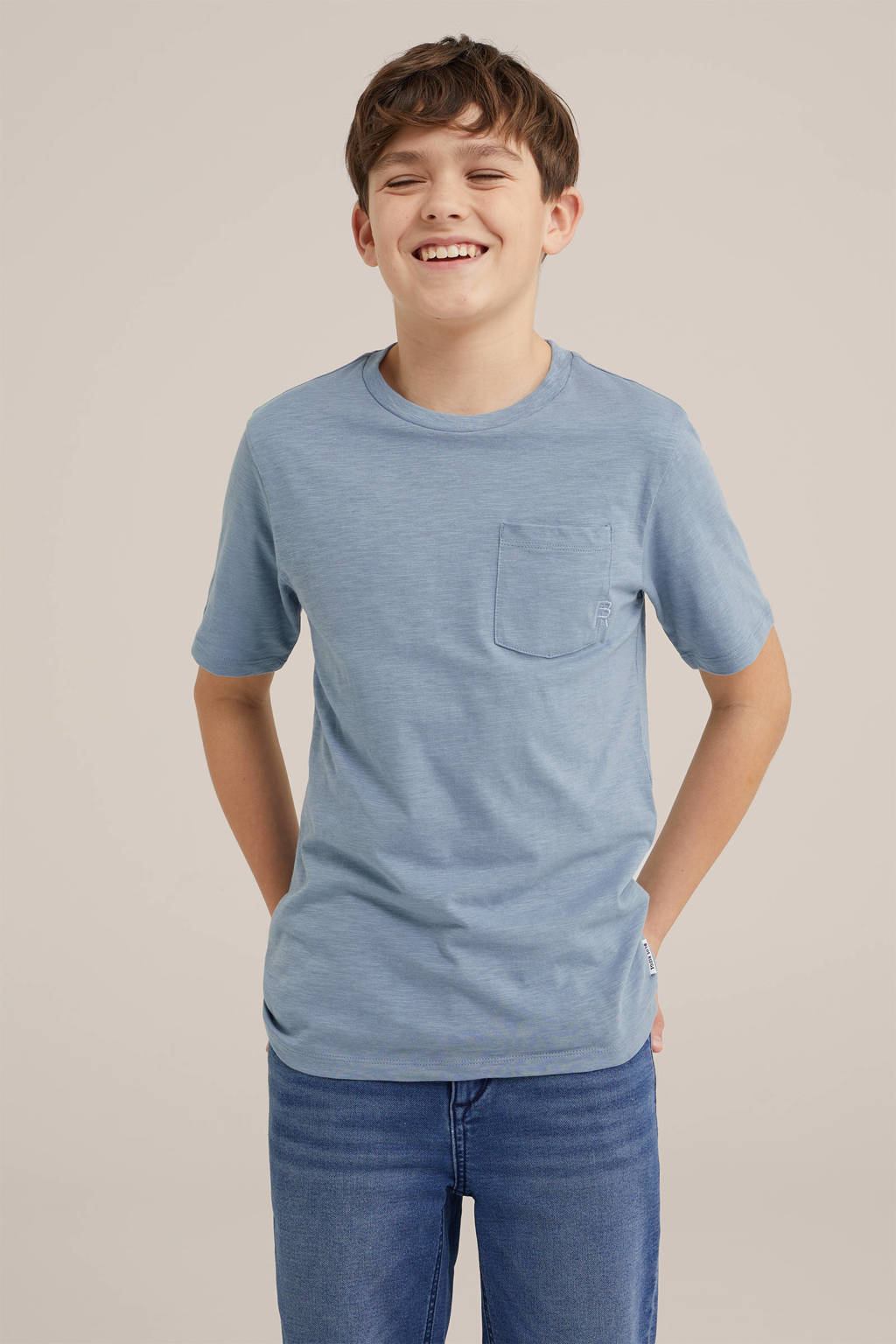 WE Fashion T-shirt grijsblauw