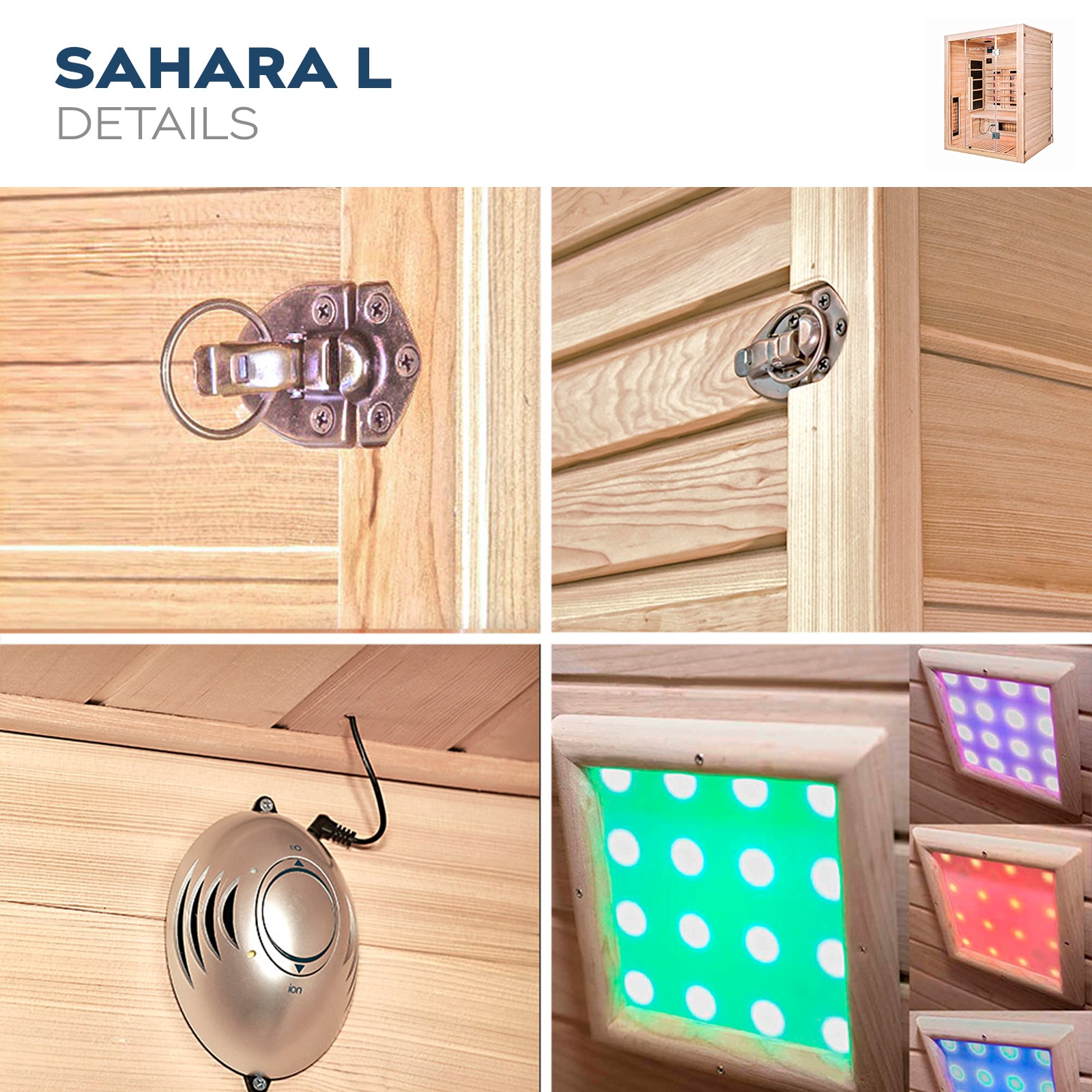 Home Deluxe Sahara L Infrarotsauna mit Vollspektrumstrahler