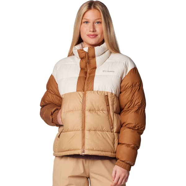 Doudoune ski COLUMBIA PIKE LAKE II CROPPED JACKET W CANOE/CHALK/CAMEL BROWN