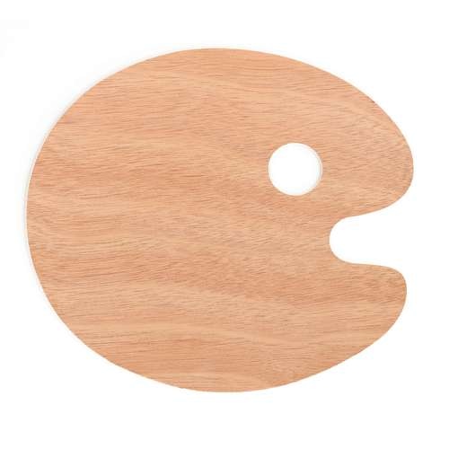 Farbpalette aus Holz