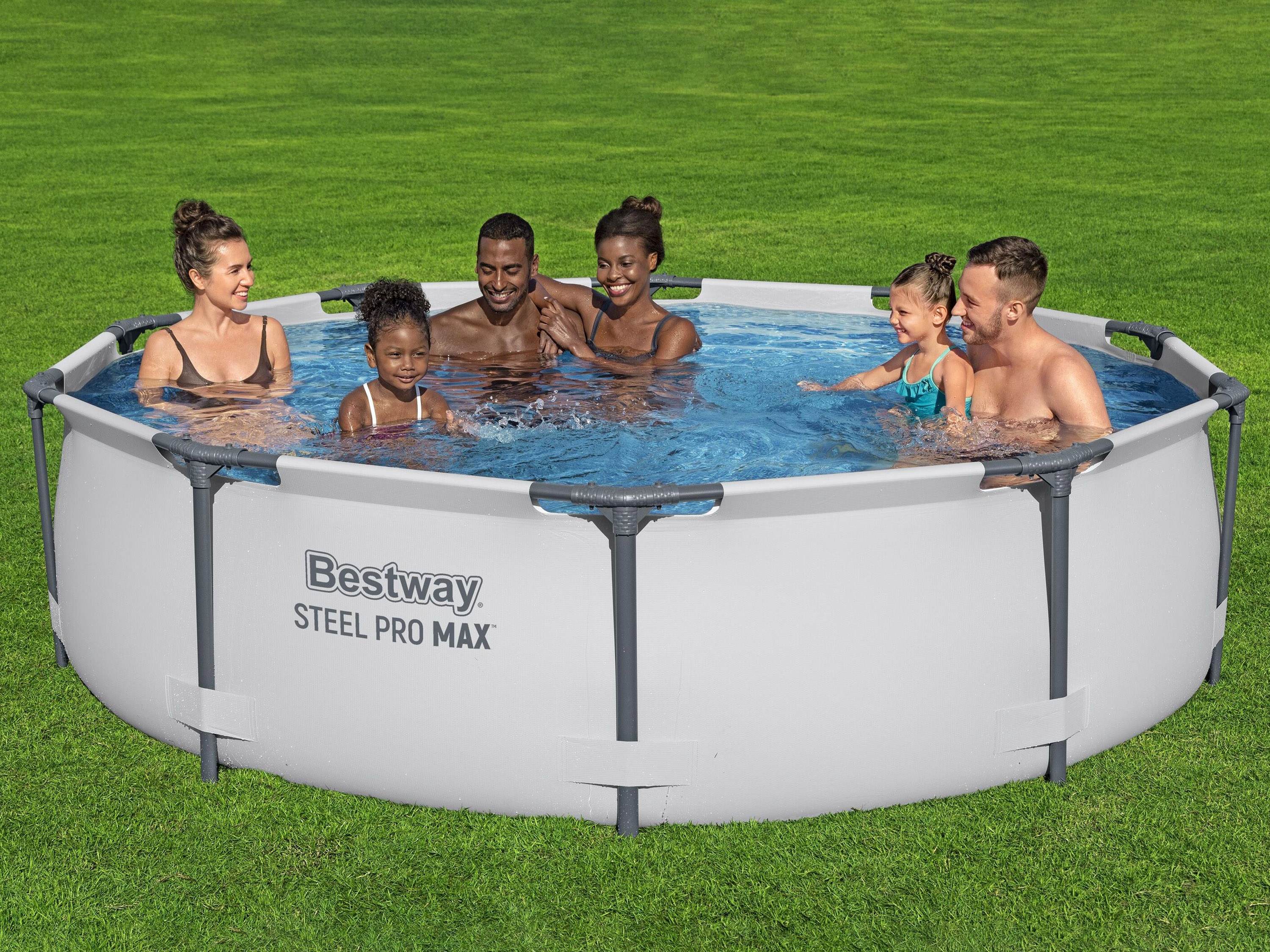 Bestway Pool Set hellgrau 305 x 76 cm