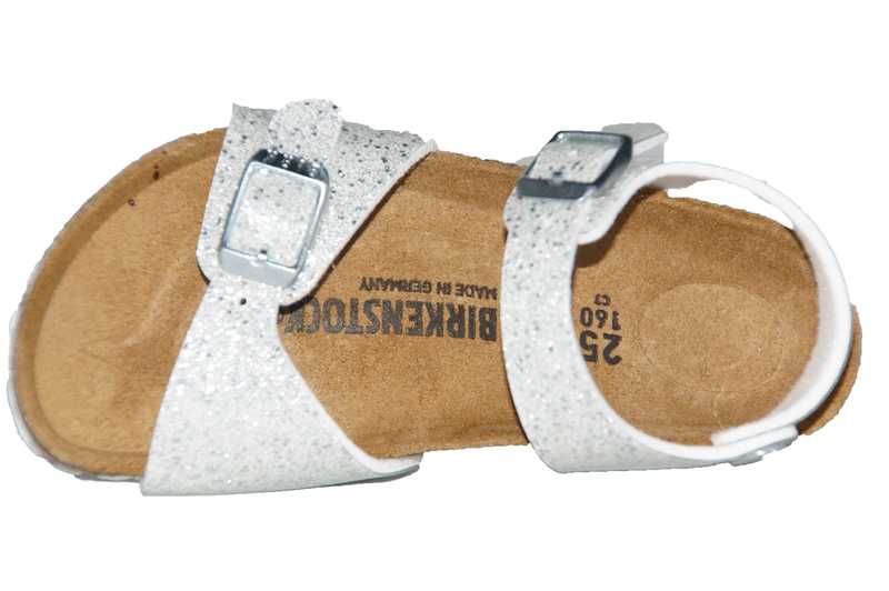 Birkenstock Rio Plain Smal Cosmic Sparkle White