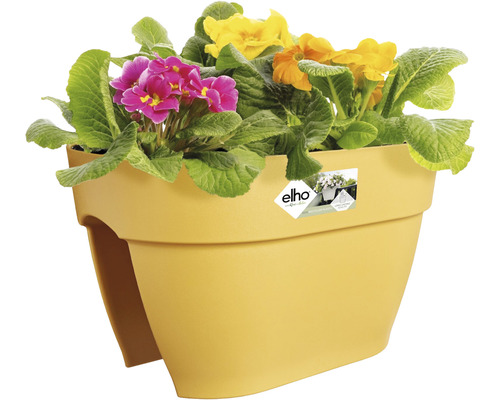 Flower Bridge bloembak elho Vibia Campana 40 kunststof 40 x 26 x 22 cm honinggeel