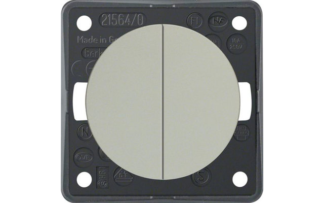 Berker Integro Serientaster 2 Schließer mit gemeinsamer Eingangsklemme