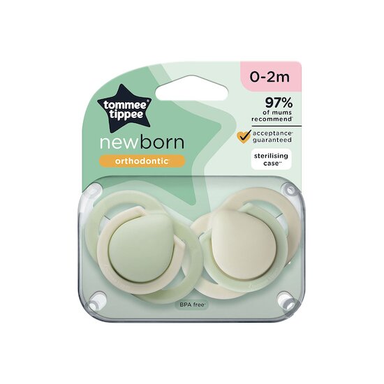 Sucettes nouveau-né lot de 2   Aléatoire        de               Tommee Tippee