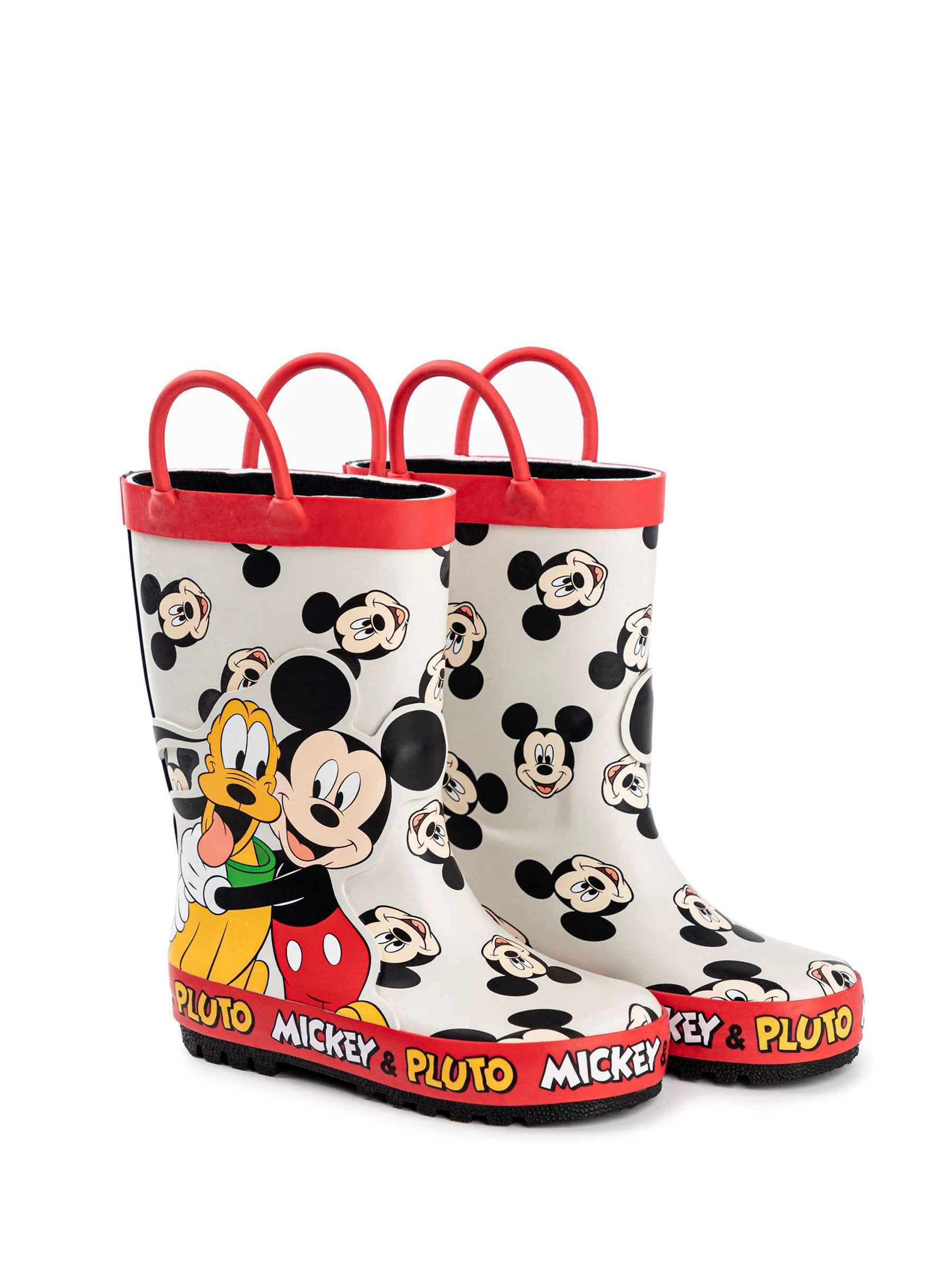 Wit - Vanilla Underground Mickey & Pluto Laarzen met hengsels voor Jongens
