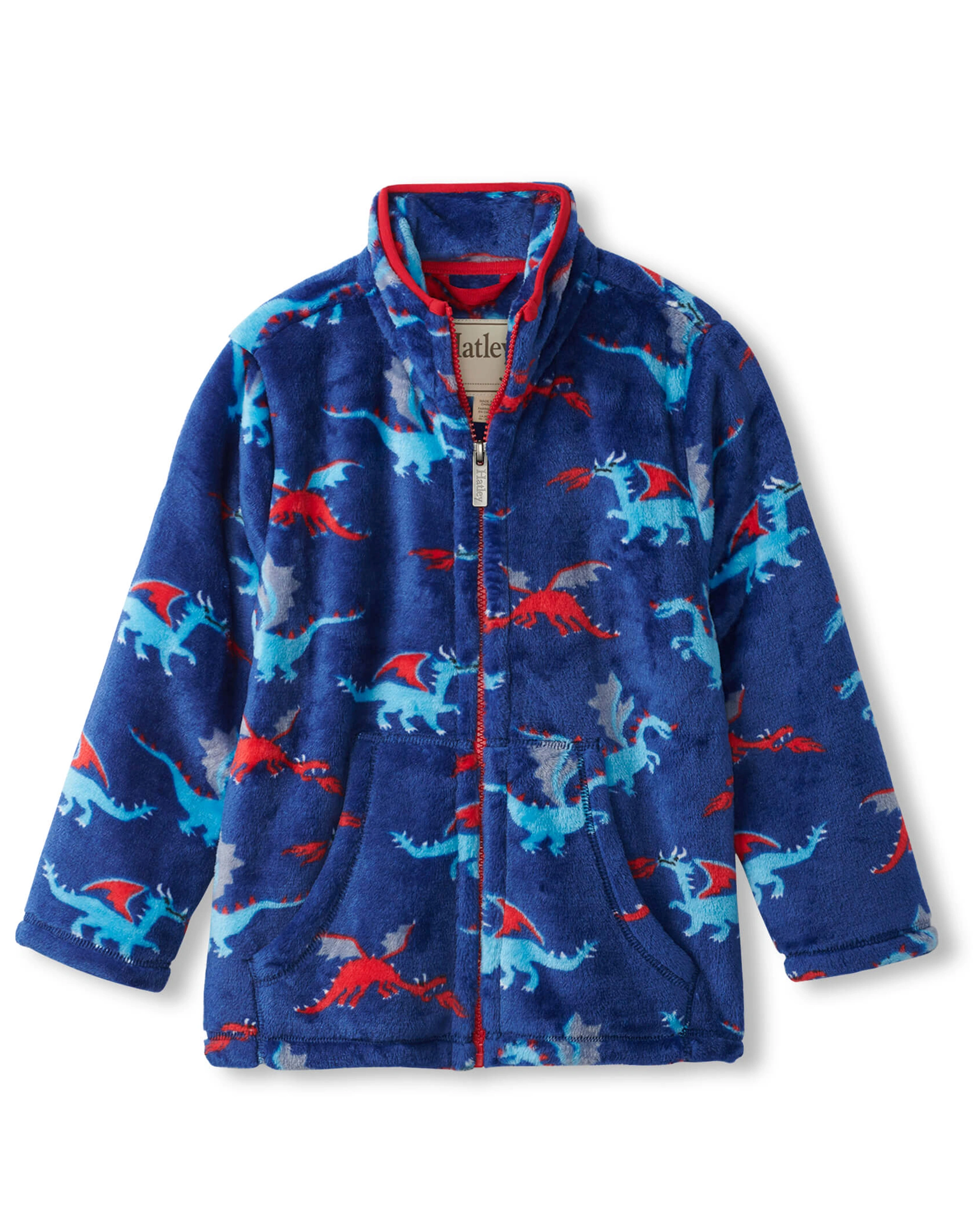 Fleece-Jacke FIERCE DRAGONS in dunkelblau