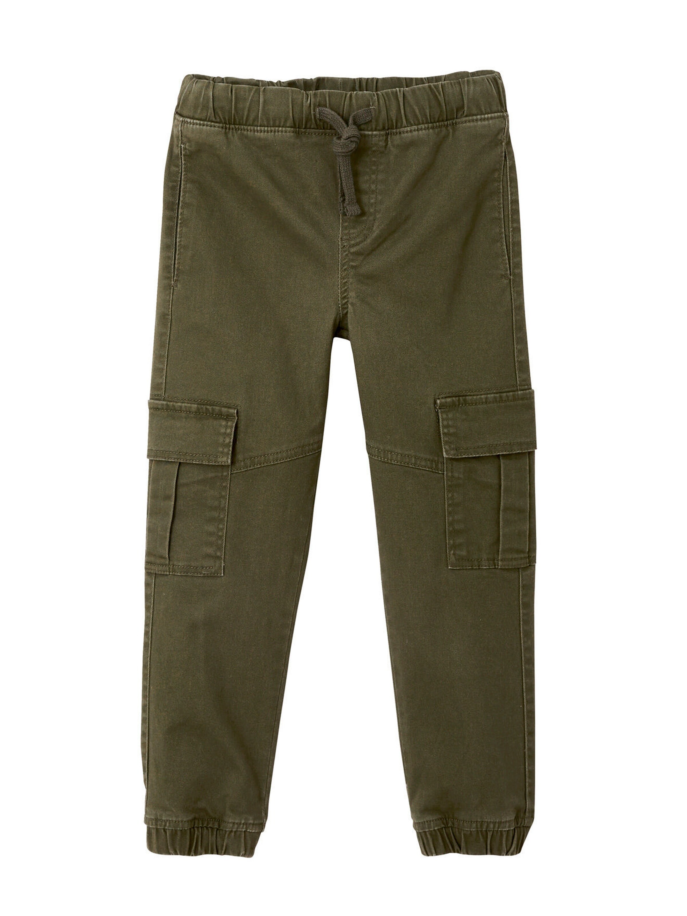 Vertbaudet Jungen Cargohose mit Dehnbund, Bundweite verstellbar dunkelkhaki