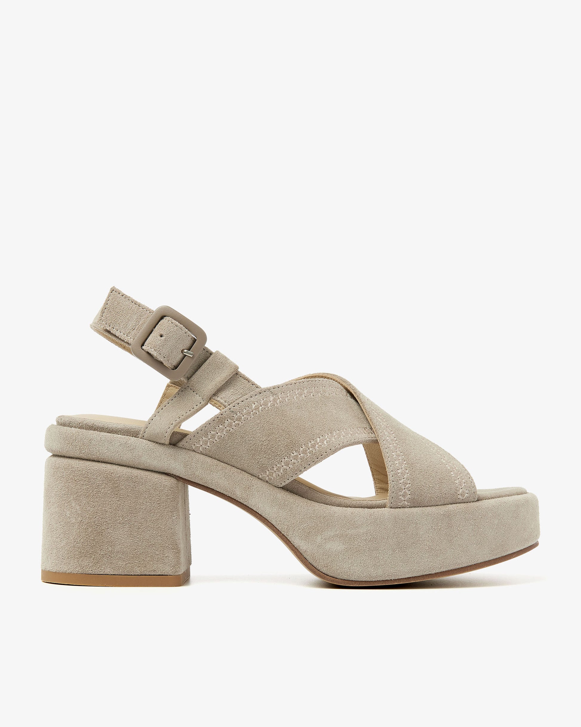 VIA VAI grijze sandalen Elia Paisley