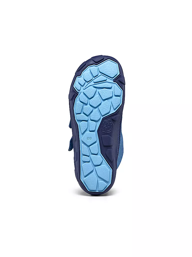 AFFENZAHN Kinder Winterstiefel WOLLE COMFY Elefant blau