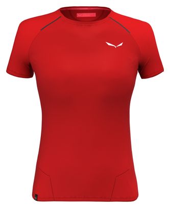 T-Shirt Femme Salewa Pedroc Polartec Delta Rouge