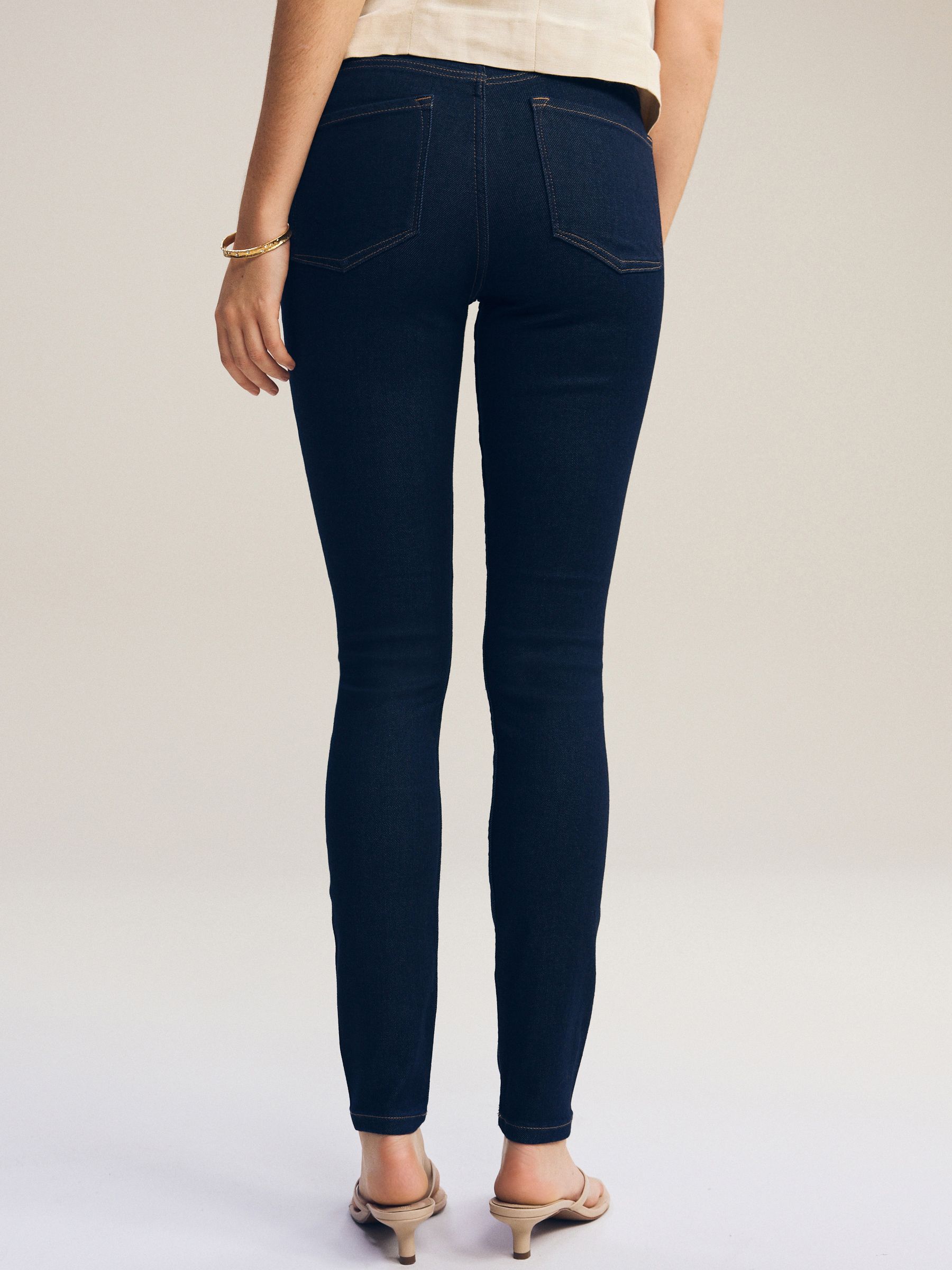 Blauw met wassing - Superzachte skinny jeans