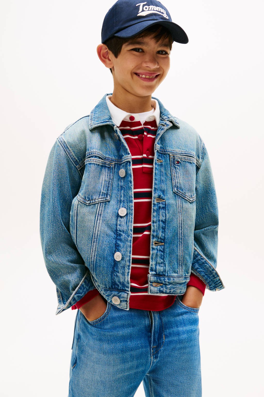 Tommy Hilfiger spijkerjas medium blue denim