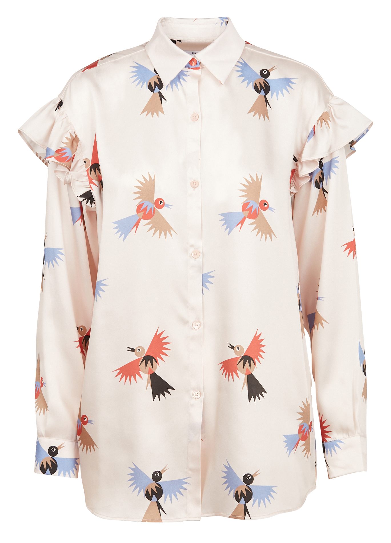 Chemise col classique imprimée | Rose