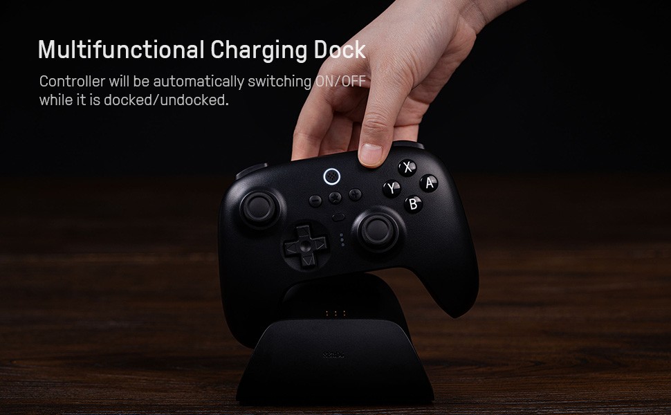 8BitDo Ultimate Controller with Charging Dock BT - White