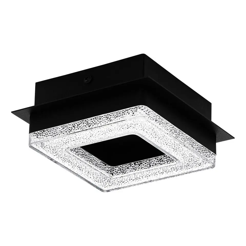 EGLO Fradelo 1 Plafonnière - LED - 14 cm - Zwart