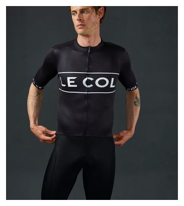 Maillot Manches Courtes Le Col Sport Logo Noir