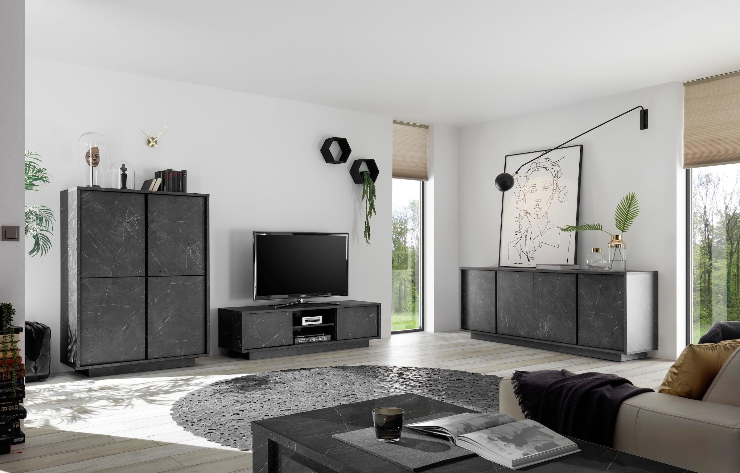 INOSIGN Sideboard »Carrara« grifflos