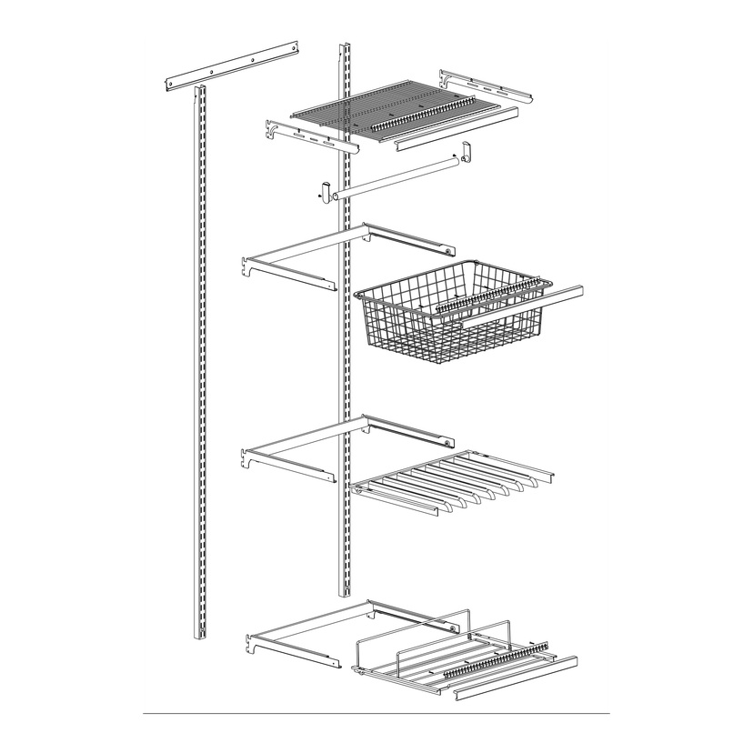 Veggskinne 200 cm