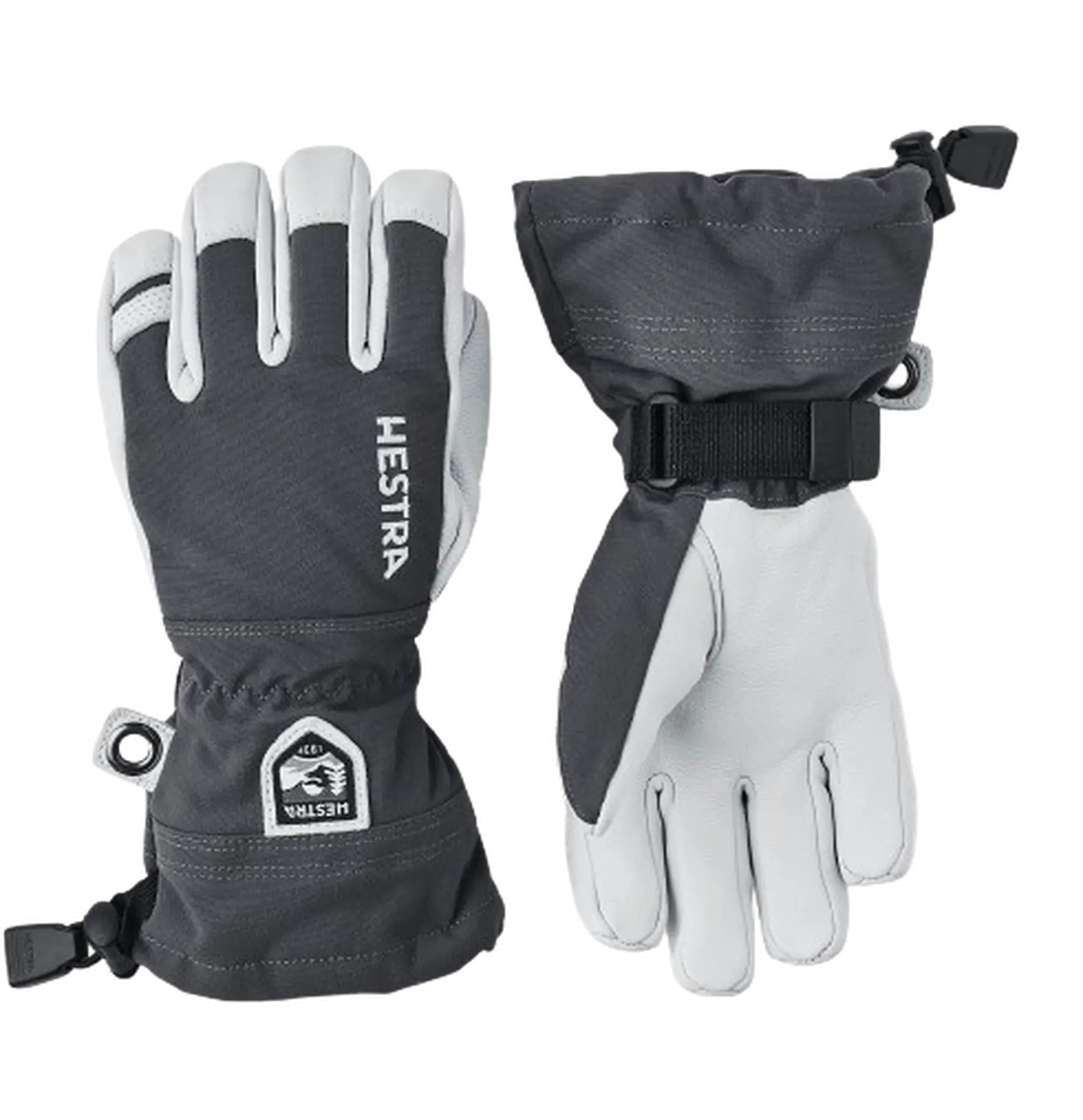 Hestra Army Leather Heli Ski Jr Handsker | SkatePro