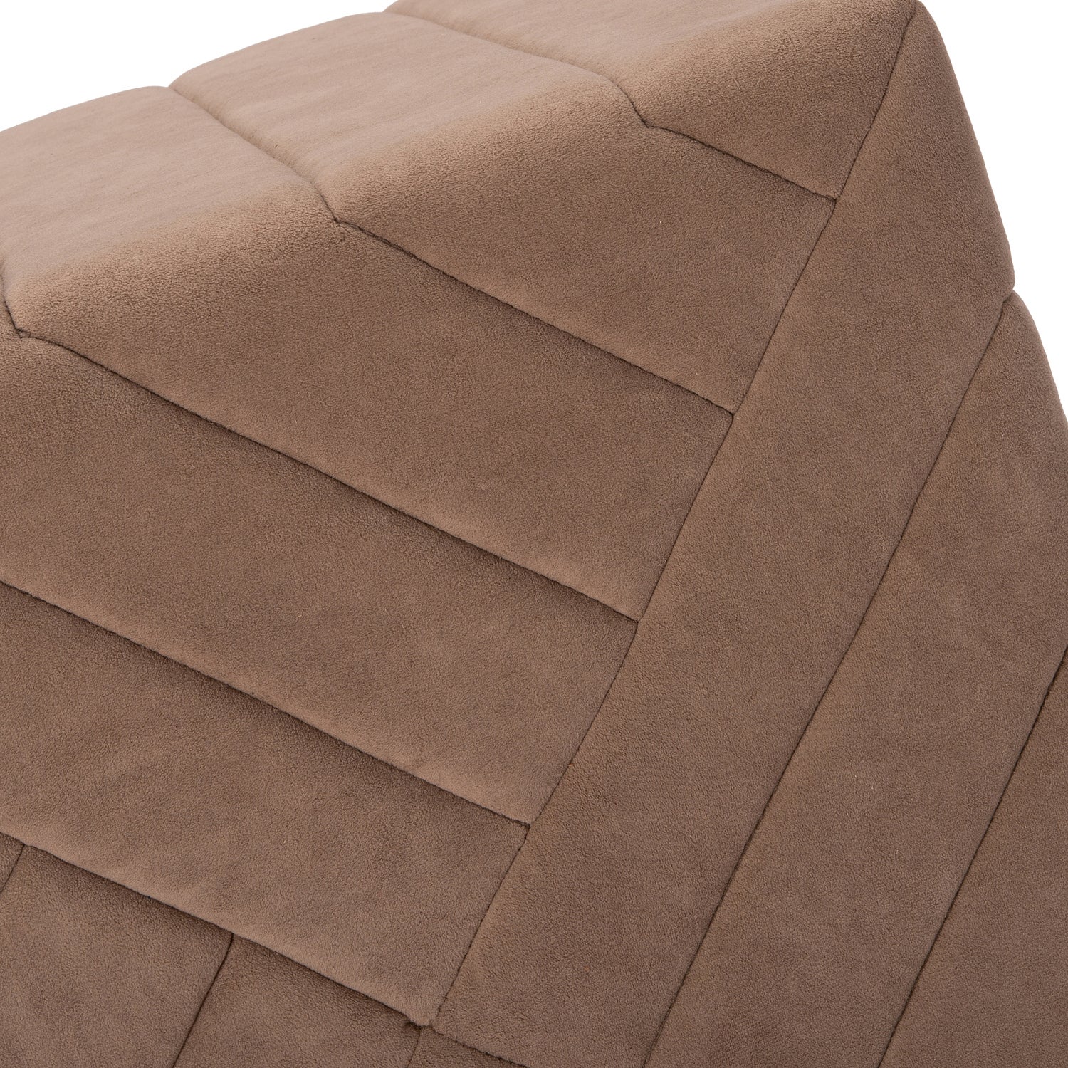 Intratuin poef Whitney taupe 40 x 40 x 43 cm