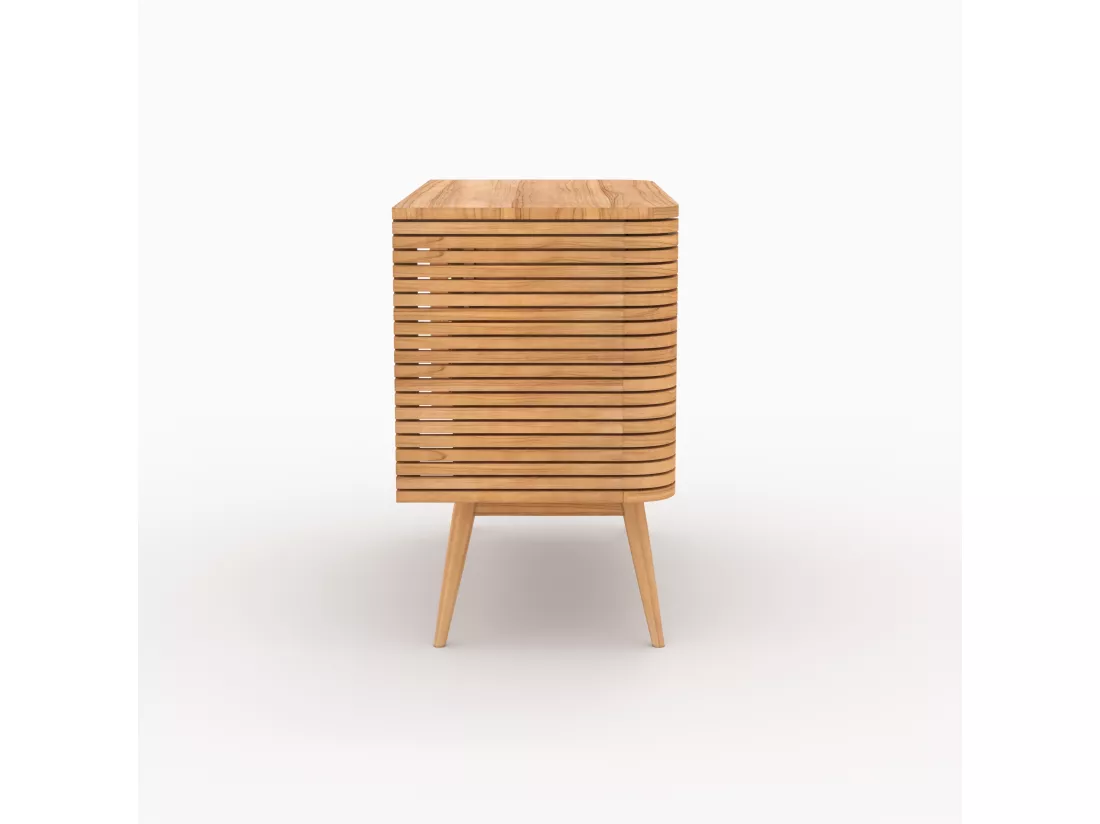 Meuble de salle de bain en bois de teck 100 cm - Auguste