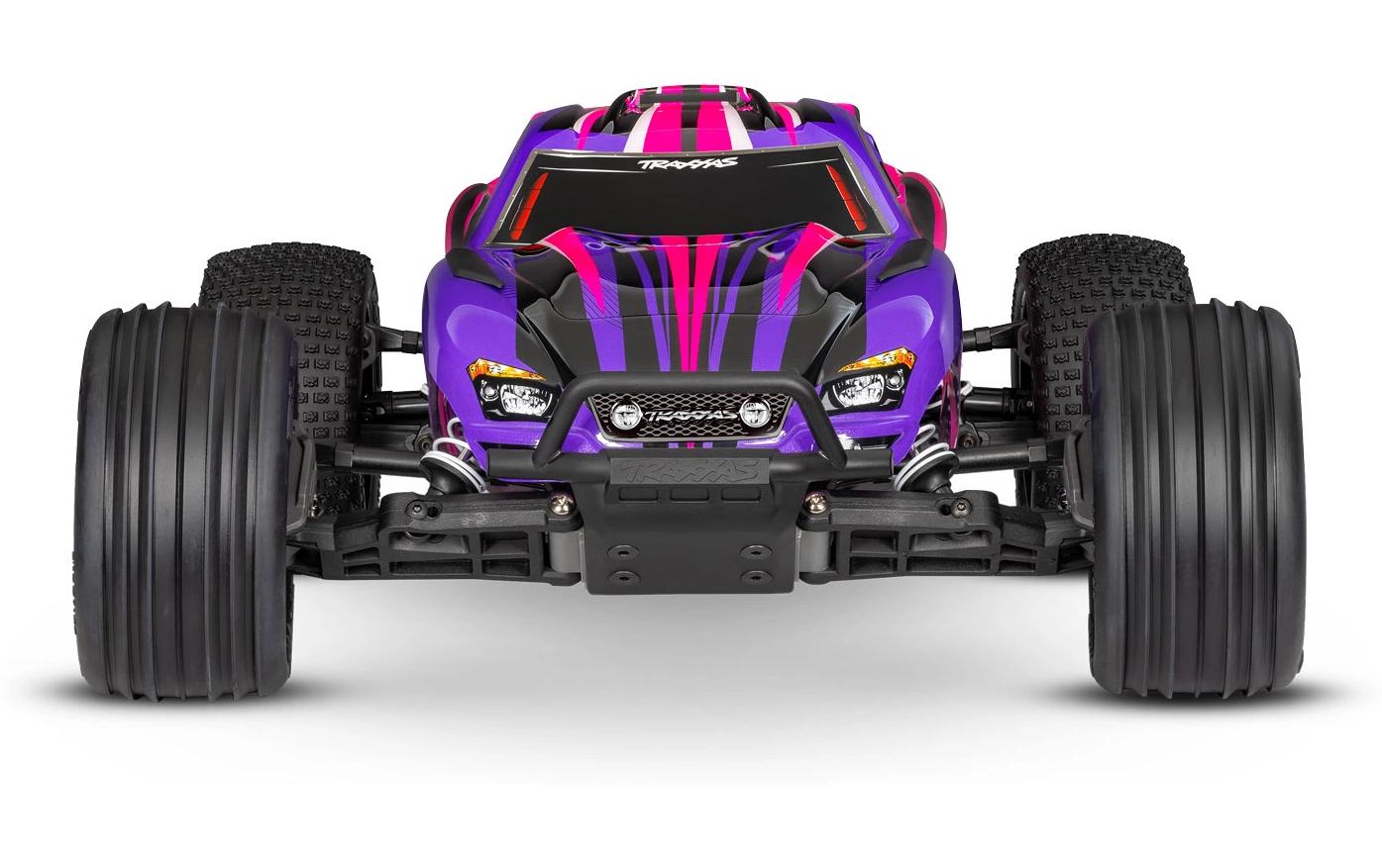 Stadium Truck Rustler HD 2WD Pink, RTR, 1:10<br>2WD-Heckantrieb Truck mit Titan 12-Turn Brushed 550 Motor
