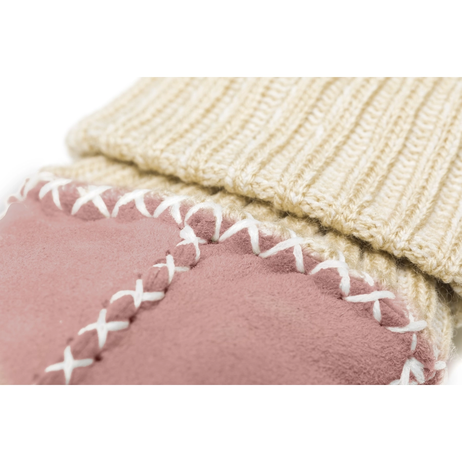 kindsgard Baby Lammfell Fäustlinge haendly rosa