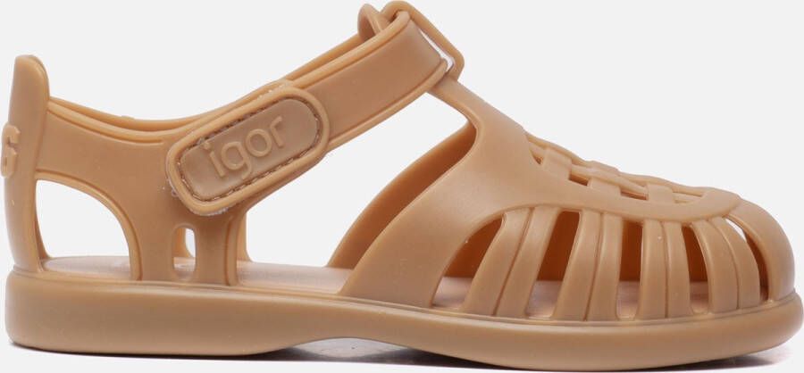 Igor waterschoenen taupe Bruin Rubber Effen 20