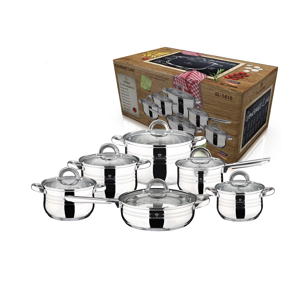 Blaumann 12-teiliges Kochgeschirr-Set Gourmet Line Shiny
