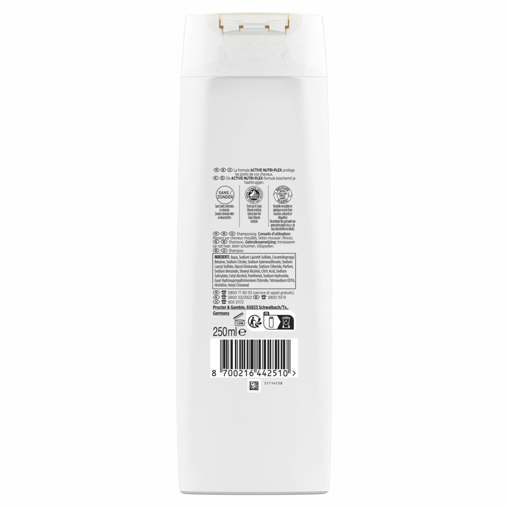 6x Pantene Shampoo Classic Clean250 ml