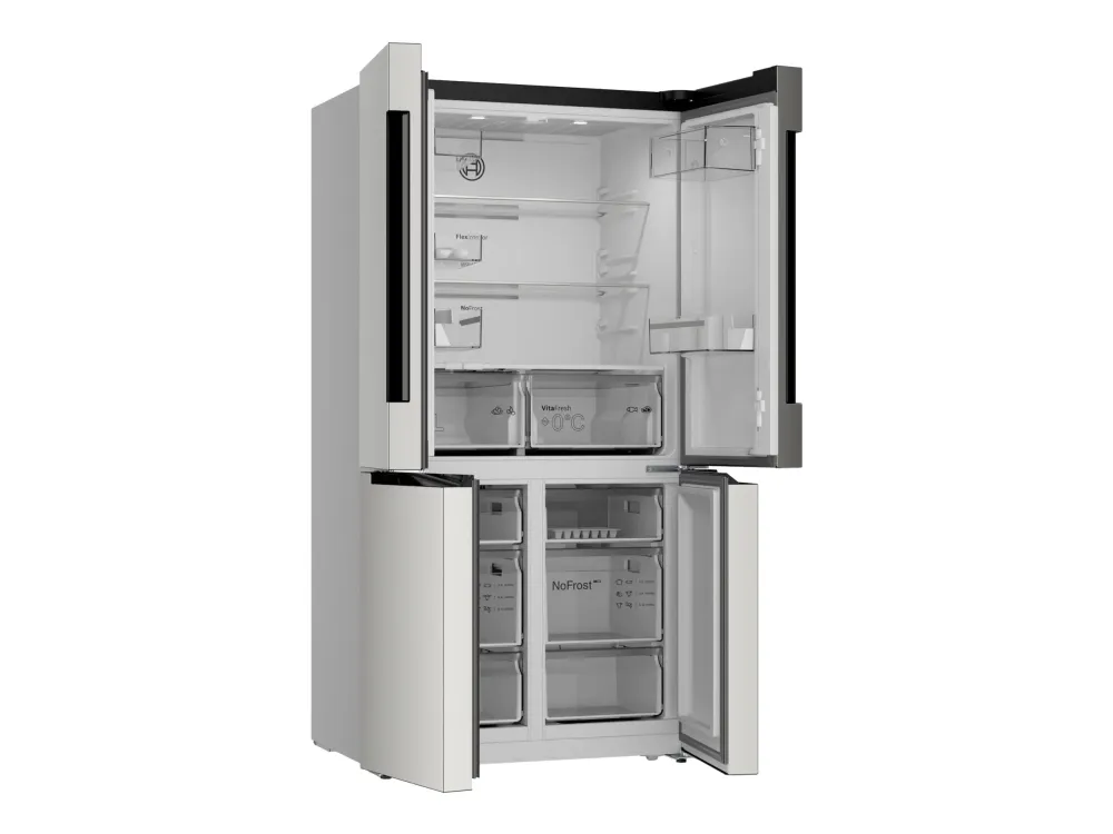 Bosch Serie | 4 KFN96VPEA - Køleskab/fryser - side-by-side - bredde: 91 cm - dybde: 73.1 cm - højde: 183 cm - 605 liter - Klasse E