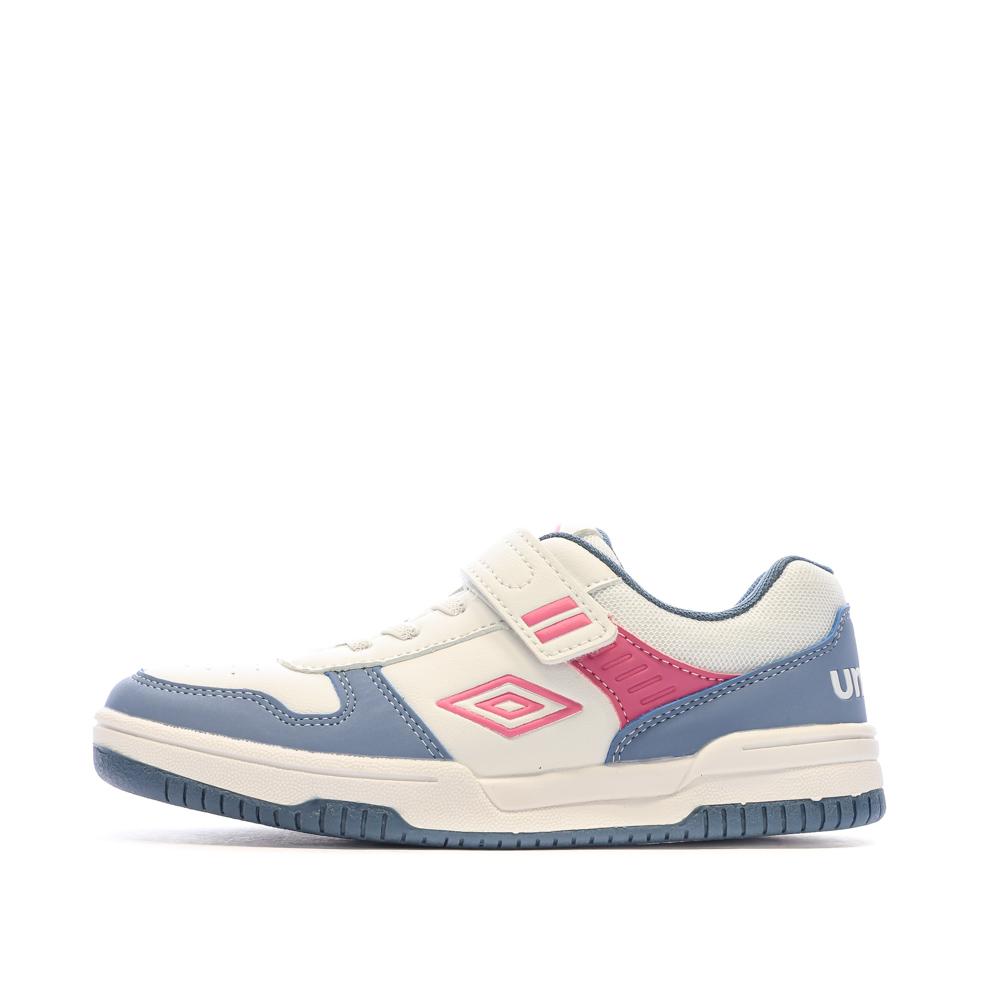 Umbro Baskets Blanches/Bleu/Rose Garçon Umbro Ovida