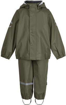 Mikk-Line Regnsett med Sele, Dusty Olive