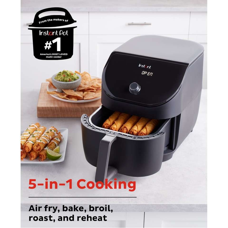 Instant - Vortex Slim Air Fryer Sort 5.7L 1700W