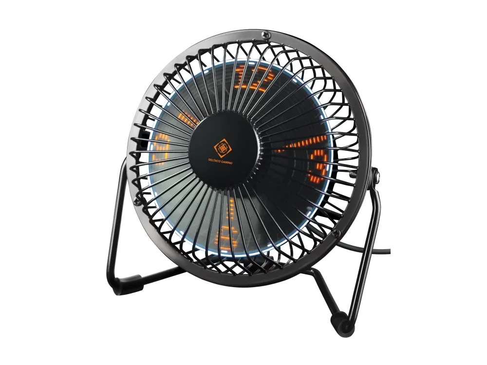 DELTACO GAM-054 - Køleventilator - på bord - USB - sort