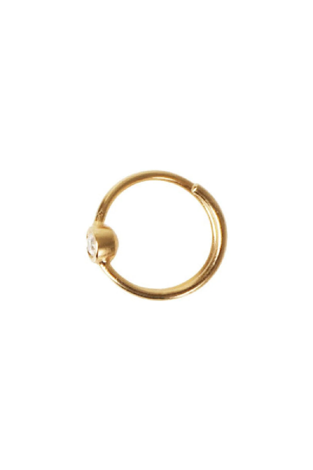 Stine A Big Dot Curl Earring Right Goldenen